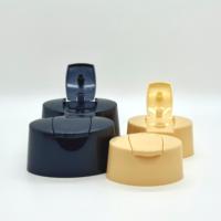 Emballage cosmétique pour soins quotidiens, bouchon à clapet brillant en PP couleur personnalisée, accessoire de couvercle de bouteille en plastique à clipser