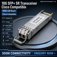 Nouveau module émetteur-récepteur optique SFP+ 10G SR 10GBASE SR SFP+ 850nm MMF Multimode LC 300m DDM compatible Cisco pour DCI