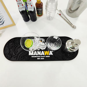 Portable Rubber Bar Drip Mat Non Slip Drainage Pub Runner Spill Pad Heat Resistant Counter Mat Coaster Placemat for Travel - Product Image 3