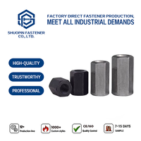 Écrou hexagonal long M8 M10 DIN 6334 en acier au carbone zingué, support de plafond pour mur rideau en structure métallique, support de câble, Unistrut