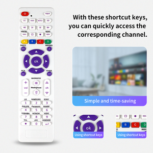 <span class=keywords><strong>Telecomando</strong></span> Universale RC-G007 per Smart <span class=keywords><strong>TV</strong></span> in Materiale ABS Leggero Codice Fisso Automatico Impermeabile Compatibile con <span class=keywords><strong>Samsung</strong></span> LG e Altri Marchi - Product Image 3