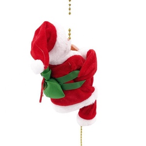 Regalo di natale rosso musica elettrica Crawling perline Santa Claus giocattoli per bambini elettrico nonno - Product Image 5
