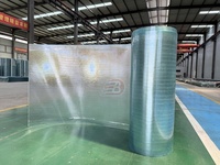 Bobine de toiture transparente en PRF (Plastique Renforcé de Fibre de Verre) à longueur personnalisée, facile à découper, pour bâtiments à structure métallique