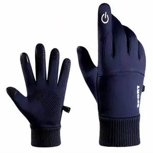 Full finger anti-slip Winter Warm Touch Screen Bike Riding Gloves Water Proof Outdoor Sports motor Cycling Gloves