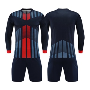 Maillot de football personnalisé à manches longues de haute qualité, respirant, séchage rapide, 100 % polyester, imprimé par transfert thermique, uniforme d'entraînement - Product Image 4