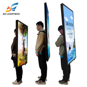 Portable LED Outdoor <b>Advertising</b> Backpack Promotional Human Walking Movable Digital Display DF-LBB Led Display Screen Brightly I - Product Image 1