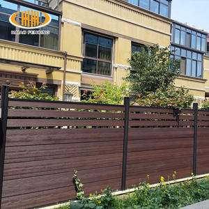 Panneau de clôture en bois composite en plastique de 8 pieds Wpc <span class=keywords><strong>Stockade</strong></span> Clôture à lattes Wpc extérieure Clôture en bois composite en plastique avec lumière LED - Product Image 6