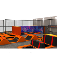 Parcs de trampolines interactifs pour adultes et enfants, centres de fitness, usage commercial, entraînement physique en intérieur et en extérieur, défis d'aventure