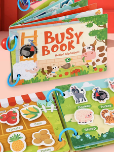 Libro Sensorial de Papel para Niños, Juegos Cognitivos, Juguete Educativo para <span class=keywords><strong>el</strong></span> Desarrollo Temprano de Bebés de 3+ Años, Libro de Pegatinas - Product Image 6