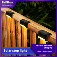 Nouveauté : Lampes solaires LED modernes pour extérieur, petites, étanches IP65, en plastique ABS, pour escaliers, allées de jardin et aménagement paysager