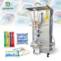 Machine de production et d'emballage de sachets pour l'eau, le lait et les jus, avec fonction de remplissage