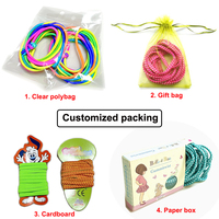 Corde à sauter plate durable de 7 mm pour enfants, en polyester élastique, corde à sauter chinoise