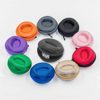 Étuis à montres ronds imperméables de haute qualité avec logo personnalisé sans MOQ, surface Oxford, étui rigide en EVA avec insert en mousse