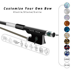 Arco para violonchelo NAOMI, fibra de carbono, agarre de piel de oveja, crin de caballo blanco, arco de carbono YMH CBB105 Abalone Cellist - Product Image 2