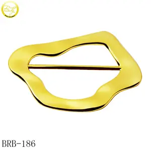 Ajustador de conector de bikini de color dorado de alta calidad, accesorio de baño de aleación de zinc, hardware de hebilla de aleación para ropa interior