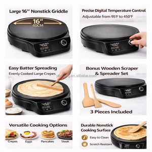 Parrilla Eléctrica Mogogo Mitad para Injera, Enjera, Lahooh, Lahoh, Canjeero, Kisra, Chapati y Pita - Product Image 5