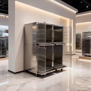 Cage vétérinaire de soins intensifs personnalisable avec moniteur numérique pour usage en clinique vétérinaire - Product Image 2