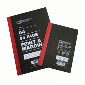 Carnet de composition A4 personnalisable en cuir avec impression UV, 96 feuilles, ligné et quadrillé, pour fournitures scolaires et de bureau - Product Image 1