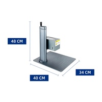 Mini bricolage bois acrylique cuir métal Fiber Laser graveur marqueur nouvelle condition lumière bleue Machine de marquage AI PLT graphique BMP DST