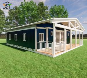 40FT*2 Assemblati <span class=keywords><strong>insieme</strong></span> per creare un ampio spazio 144 ㎡   Casa Prefabbricata Tipo Granny Flat, Casa Minuscola Pieghevole, Case Container Espandibili Prefabbricate - Product Image 2