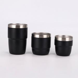 Nueva Taza de Café Apilable 3 en 1 con Aislamiento al Vacío de Doble Pared y Logotipo Personalizado 2026, 4oz/6oz/8oz, Taza de Oficina de Acero Inoxidable a Prueba de Fugas - Product Image 6