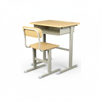 Table d'étude simple et moderne en bois pour étudiant, mobilier scolaire pour lycéen, bureau et chaise pour enfant en promotion
