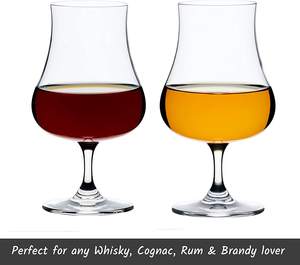 Verres à whisky cristallins haute clarté, design Norden, verres à whisky snifter, coffret cadeau, verres à rhum, brandy, cognac - Product Image 3