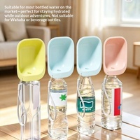 Distributeur portable multifonctionnel d'eau et de nourriture pour chiens et chats, bouteille d'eau compacte pour animaux de compagnie, accessoire de 150 g