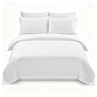 Parure de lit d'hôtel en coton ChamXue, housse de couette blanche, drap plat, drap-housse, taie d'oreiller, linge de lit d'hôtel de luxe