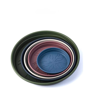 Bandejas de goteo de plástico engrosado Mola al por mayor, base redonda para macetas con aspecto de cerámica, para jardinería en el hogar - Product Image 3