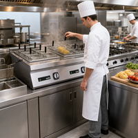 Kompor Pasta komersial baja tahan karat ketel mie elektrik Restoran peralatan dapur stasiun memasak pemasok