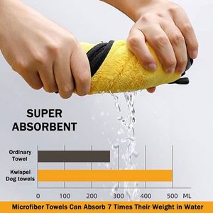Vente directe d'usine, serviette absorbante à séchage rapide, serviette de bain pour animaux de compagnie en microfibre personnalisée - Product Image 6