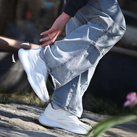 Nouvelle conception Chaussures rehaussantes invisibles 6CM 8CM en maille respirante à plateforme pour la marche décontractée Blanc usine