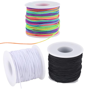 Cordoncino Elastico da 1mm <span class=keywords><strong>per</strong></span> Creazione di Gioielli, Filo Elastico Colorato <span class=keywords><strong>per</strong></span> Braccialetti e <span class=keywords><strong>Collane</strong></span> Fai-da-Te - Product Image 1