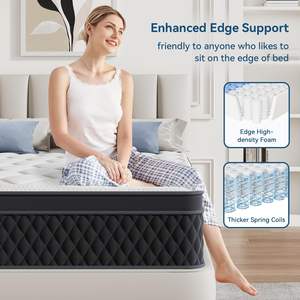 Fabricants Matelas Matelas à ressorts ensachés indépendants Matelas double King <span class=keywords><strong>Queen</strong></span> Size compressé dans une boîte - Product Image 3