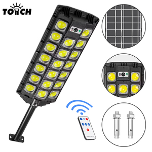 Lampe <span class=keywords><strong>solaire</strong></span> <span class=keywords><strong>de</strong></span> rue 8000Lm, IP65, étanche, LED extérieure, <span class=keywords><strong>avec</strong></span> détecteur <span class=keywords><strong>de</strong></span> <span class=keywords><strong>mouvement</strong></span>, télécommande, pour cour et allée - Product Image 1
