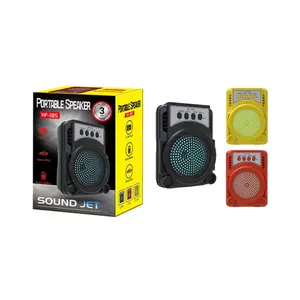 Factory direct sale, MINI speaker, 3 inch speaker with USB FM function and LED light