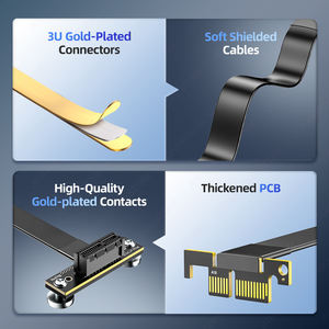 JEYI PCIe 3.0 X1เป็น Gen4 90 ° อะแดปเตอร์แม่เหล็ก-สำหรับ WiFi/<span class=keywords><strong>M</strong></span>.2/การ์ด USB | สั่งซื้อจำนวนมากอะแดปเตอร์มุมขวา PCIe ต่ำ - Product Image 4