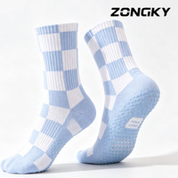 Calcetines de Pilates Antideslizantes Personalizados con Etiqueta Tejida con Logotipo, Calcetines de Danza y Barre con Puntos de Silicona Completos, Tejido Elástico Suave