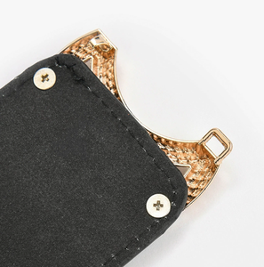 Venta al por mayor de cintura de las mujeres de alta calidad con hebilla de anillo doble de metal para damas vestido de ocio Jeans cinturones anchos - Product Image 2