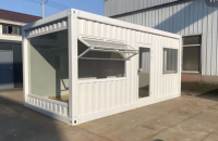 Mini-restaurant mobile préfabriqué en acier de 10 pieds, bar à café, cuisine conteneurisée pour la location