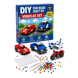Kit de loisirs créatifs DIY avec perles thermocollantes, thème océan, avec planche à perles et pincettes, pour les 14 ans et plus - Product Image 2