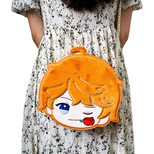 Sac à dos en cuir PU personnalisé, anti-odeur, en forme de poupée ronde, style Kawaii, sac à bandoulière Ita en peluche, sacs en cuir végétalien pour filles - Product Image 5