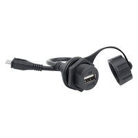 Conector USB2.0 Macho-Hembra Lshitech, Cable de Extensión USB a Prueba de Agua con Conector para Soldar, de 0.1-1m, para Conectores Eléctricos y Automotrices