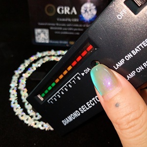 Nuova piccola collana ghiacciata piccola stella Infinity catena a maglie Moissanite bracciale cubano personalizzato Hip Hop diamanti gemelli cubani - Product Image 2