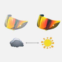 Visière de casque de moto photochromique Revo couleur pour K1,K6,PST,X14,Z8,X15,GT,Pista UV lentille automatique visière faciale