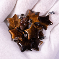 Collier Pendentif Étoile Pentagramme en Acier Inoxydable avec Cristal de Pierre Naturelle, Bijou en Quartz Rose, Améthyste et Agate