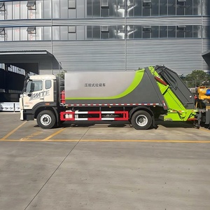 รถบรรทุกอัดขยะ Sinotruk HOWO 4X2 10-15 เมตร ปรับแต่งได้ พร้อมเกียร์ธรรมดา สำหรับบริการเก็บขยะในพื้นที่อยู่อาศัย - Product Image 2