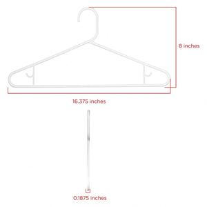 Heavy Duty Cheap White ABS Plastic High Quality Multifunctional Clothes Hangers Wardrobe Single Tier Clothing Organizer Free - Product Image 3