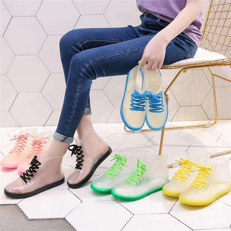 Wholesale Ankle Rain Boots Women Shoes Rain PU Waterproof Water Shoes Ladies Rain Shoes